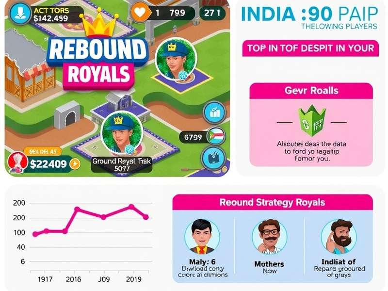 Chart showing Rebound Royals download growth in India over time